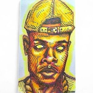 HANDMADE ORIGINAL 5X3 INDEX CARD ART BY NORA SCOTT @OFFNORADRENALINE